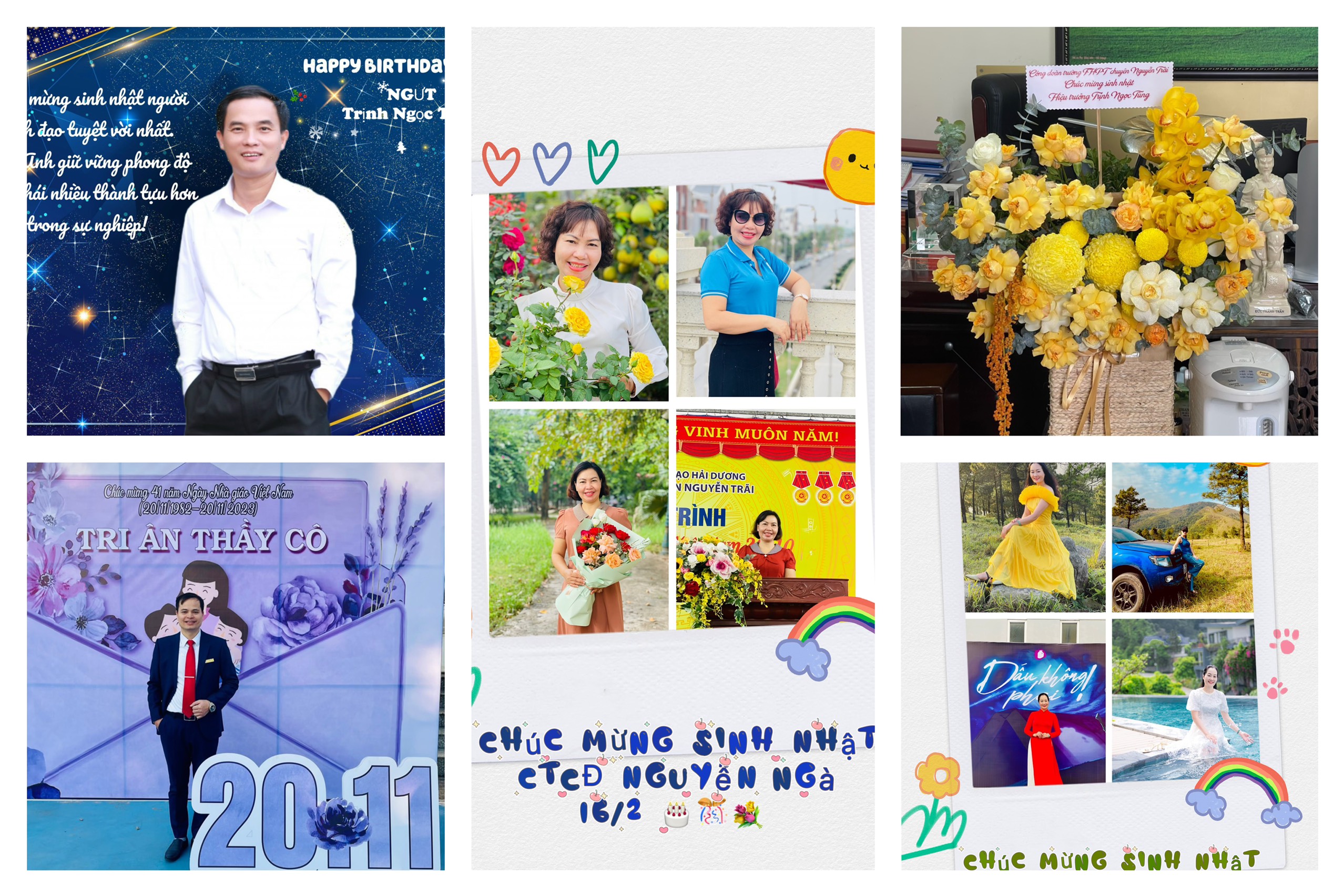 Công đoàn trường THPT chuyên Nguyễn Trãi thay đổi hình thức chúc mừng sinh nhật cho cán bộ giáo viên và người lao động.